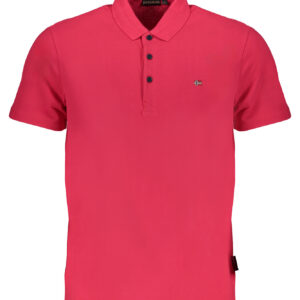 NAPAPIJRI POLO MANICHE CORTE UOMO ROSA