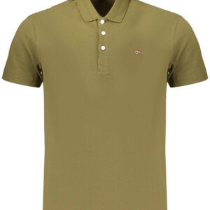 NAPAPIJRI POLO MANICHE CORTE UOMO VERDE