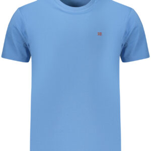 NAPAPIJRI T-SHIRT MANICHE CORTE UOMO AZZURRO