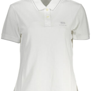 NAPAPIJRI POLO MANICHE CORTE DONNA BIANCO