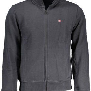 NAPAPIJRI FELPA CON ZIP UOMO NERO