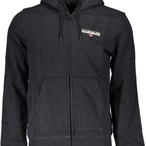 NAPAPIJRI FELPA CON ZIP UOMO NERO