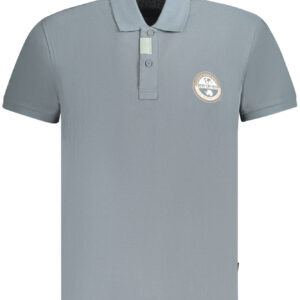 NAPAPIJRI POLO MANICHE CORTE UOMO GRIGIO