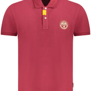 NAPAPIJRI POLO MANICHE CORTE UOMO ROSSO