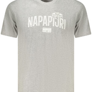 NAPAPIJRI T-SHIRT MANICHE CORTE UOMO GRIGIO