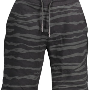 CAVALLI CLASS PANTALONE BERMUDA UOMO NERO