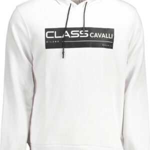 CAVALLI CLASS FELPA SENZA ZIP UOMO BIANCO