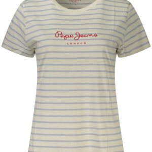 PEPE JEANS T-SHIRT MANICHE CORTE DONNA BIANCO