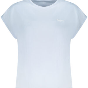 PEPE JEANS T-SHIRT MANICHE CORTE DONNA AZZURRO