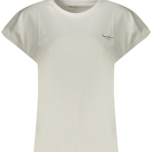 PEPE JEANS T-SHIRT MANICHE CORTE DONNA BIANCO