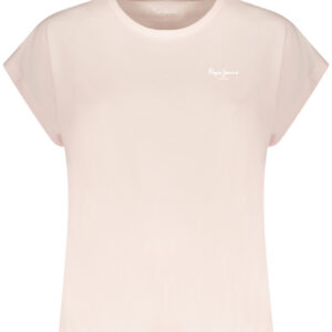 PEPE JEANS T-SHIRT MANICHE CORTE DONNA ROSA