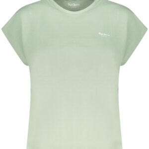 PEPE JEANS T-SHIRT MANICHE CORTE DONNA VERDE