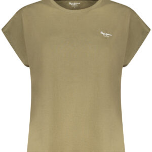 PEPE JEANS T-SHIRT MANICHE CORTE DONNA VERDE