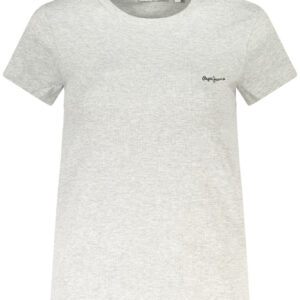 PEPE JEANS T-SHIRT MANICHE CORTE DONNA GRIGIO