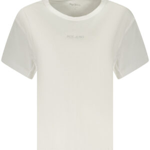 PEPE JEANS T-SHIRT MANICHE CORTE DONNA BIANCO
