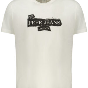 PEPE JEANS T-SHIRT MANICHE CORTE UOMO BIANCO