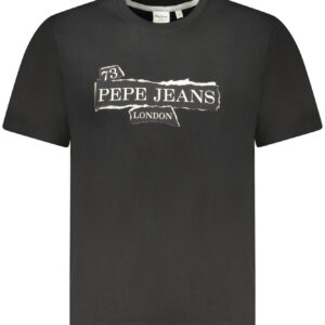 PEPE JEANS T-SHIRT MANICHE CORTE UOMO NERO