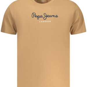 PEPE JEANS T-SHIRT MANICHE CORTE UOMO MARRONE