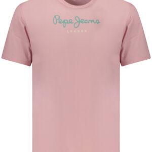 PEPE JEANS T-SHIRT MANICHE CORTE UOMO ROSA