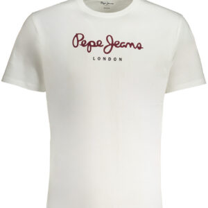 PEPE JEANS T-SHIRT MANICHE CORTE UOMO BIANCO