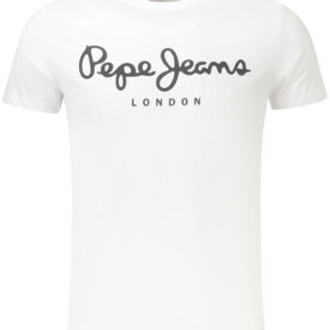 PEPE JEANS T-SHIRT MANICHE CORTE UOMO BIANCO