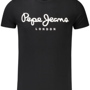 PEPE JEANS T-SHIRT MANICHE CORTE UOMO NERO