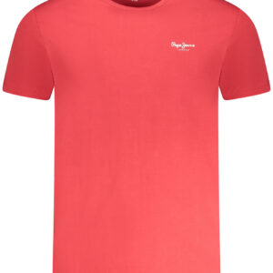 PEPE JEANS T-SHIRT MANICHE CORTE UOMO ROSSO