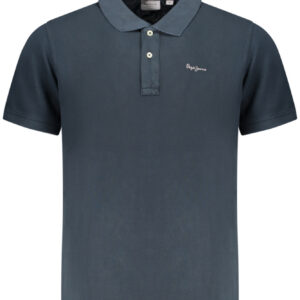 PEPE JEANS POLO MANICHE CORTE UOMO BLU