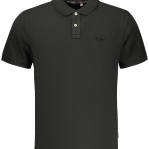 PEPE JEANS POLO MANICHE CORTE UOMO NERO