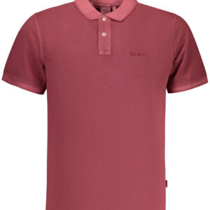PEPE JEANS POLO MANICHE CORTE UOMO ROSSO
