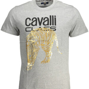 CAVALLI CLASS T-SHIRT MANICHE CORTE UOMO GRIGIO