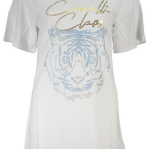 CAVALLI CLASS T-SHIRT MANICHE CORTE DONNA BIANCO