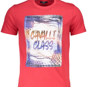 CAVALLI CLASS T-SHIRT MANICHE CORTE UOMO ROSSO