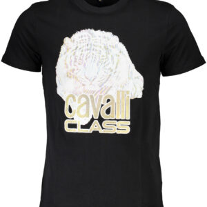 CAVALLI CLASS T-SHIRT MANICHE CORTE UOMO NERO