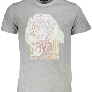 CAVALLI CLASS T-SHIRT MANICHE CORTE UOMO GRIGIO