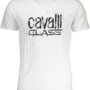 CAVALLI CLASS T-SHIRT MANICHE CORTE UOMO BIANCO