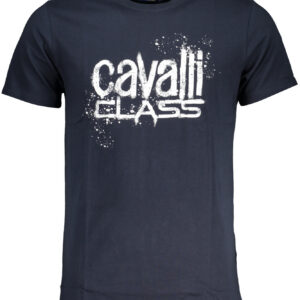 CAVALLI CLASS T-SHIRT MANICHE CORTE UOMO BLU