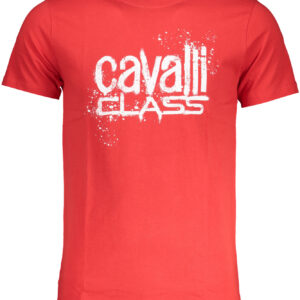 CAVALLI CLASS T-SHIRT MANICHE CORTE UOMO ROSSO
