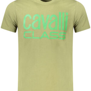 CAVALLI CLASS T-SHIRT MANICHE CORTE UOMO VERDE