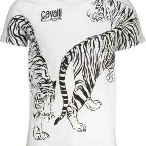 CAVALLI CLASS T-SHIRT MANICHE CORTE UOMO BIANCO