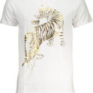 CAVALLI CLASS T-SHIRT MANICHE CORTE UOMO BIANCO