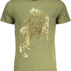 CAVALLI CLASS T-SHIRT MANICHE CORTE UOMO VERDE