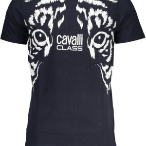 CAVALLI CLASS T-SHIRT MANICHE CORTE UOMO BLU