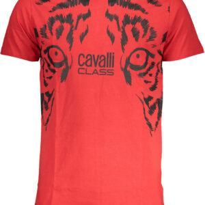 CAVALLI CLASS T-SHIRT MANICHE CORTE UOMO ROSSO