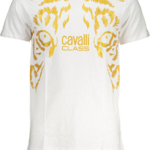CAVALLI CLASS T-SHIRT MANICHE CORTE UOMO BIANCO