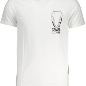 CAVALLI CLASS T-SHIRT MANICHE CORTE UOMO BIANCO