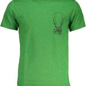 CAVALLI CLASS T-SHIRT MANICHE CORTE UOMO VERDE