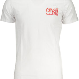 CAVALLI CLASS T-SHIRT MANICHE CORTE UOMO BIANCO