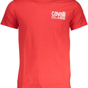 CAVALLI CLASS T-SHIRT MANICHE CORTE UOMO ROSSO