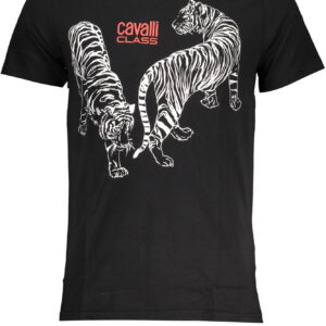 CAVALLI CLASS T-SHIRT MANICHE CORTE UOMO NERO